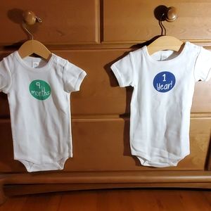 Nordstrom brand AGE onesies.